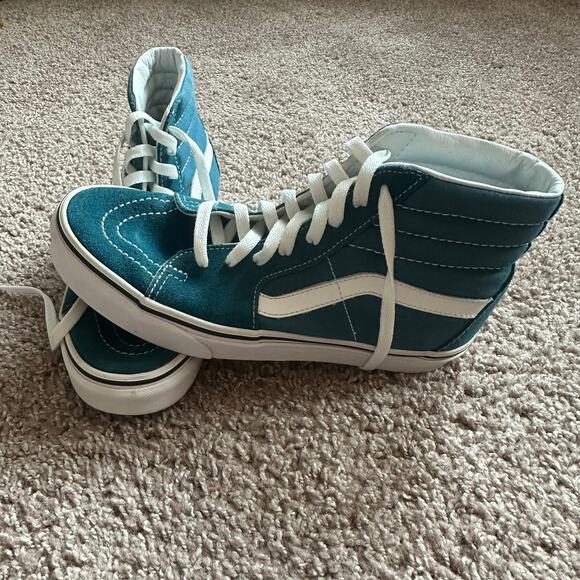 Vans Dark Teal, Old Skool, High Top Sneakers- 7M/8.5W - Picture 2 of 9